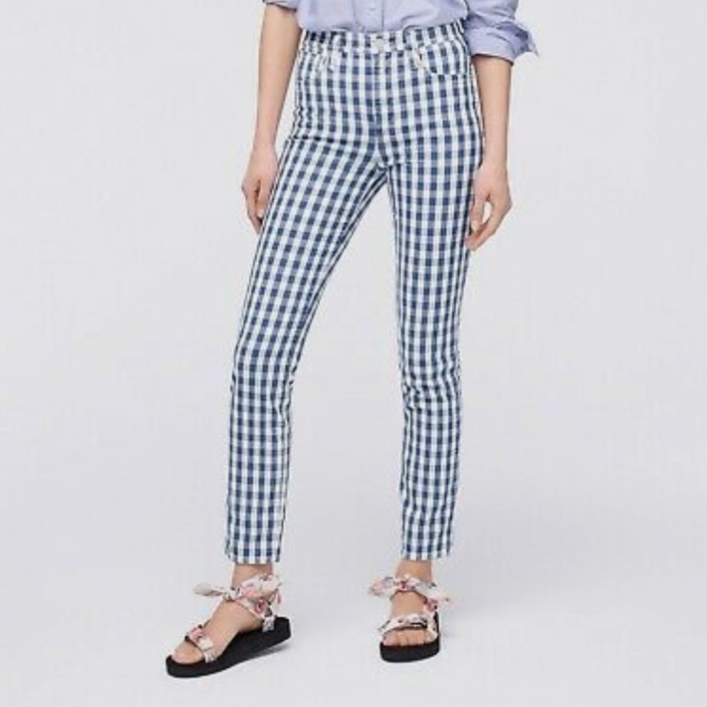 NWT J Crew gingham jeans